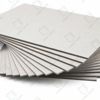 chất lượng 300-1000gsm Grey chip board sheet bề mặt mịn độ cứng cao cho hộp đóng gói nhà máy sản xuất